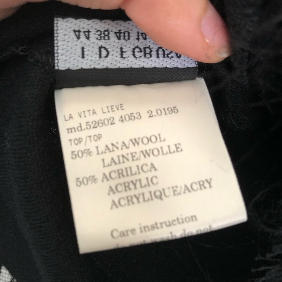 Amuleti vintage lace trim wool Blouse - Picture 11 of 16